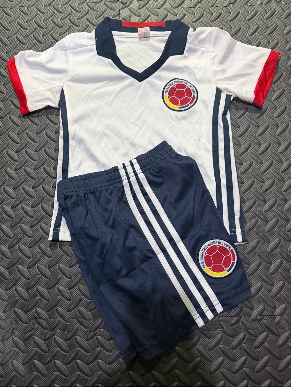 Colombia Kids Soccer Jersey and Shorts Set